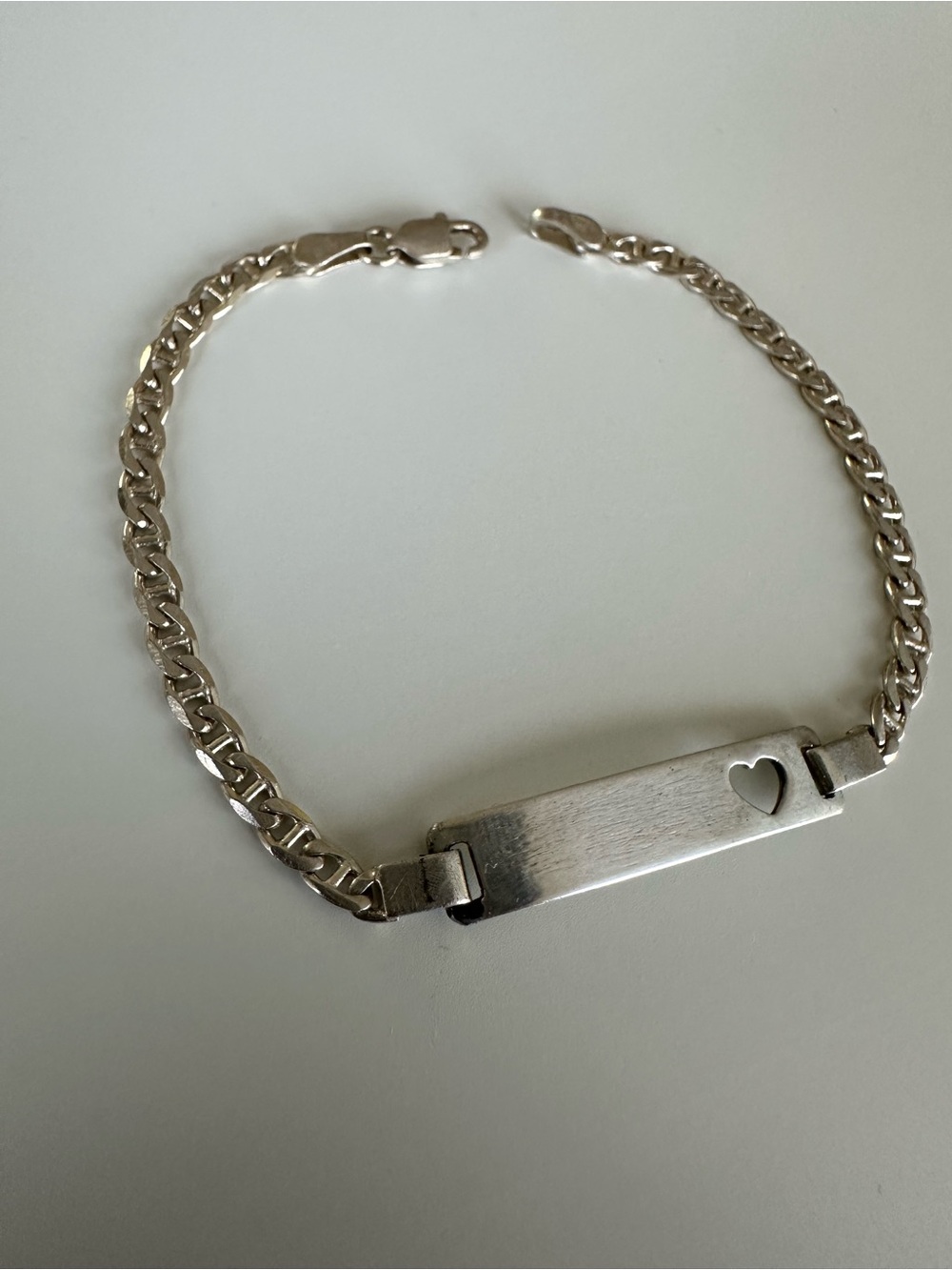 Vintage Sterling Silver Adorable ❤️ ID Bracelet